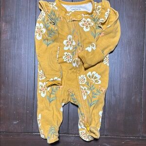 Carter's Cozy Yellow Footie One Piece